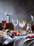 Luigi Bormioli fluted glass decanter 673ml (British brand)