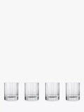 Luigi Bormioli fluted glass tumblers 335ml set of 4 (British brand)