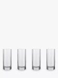 Luigi Bormioli Bach fluted highball glasses 480ml set of 4, UK version