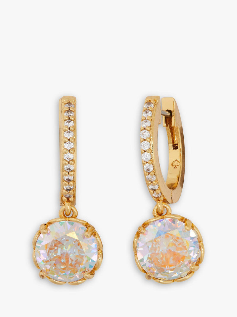 Kate Spade New York sparkle pave hoop earrings, imported from the UK