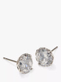 kate spade new york stud earrings cubic zirconia silver - British product