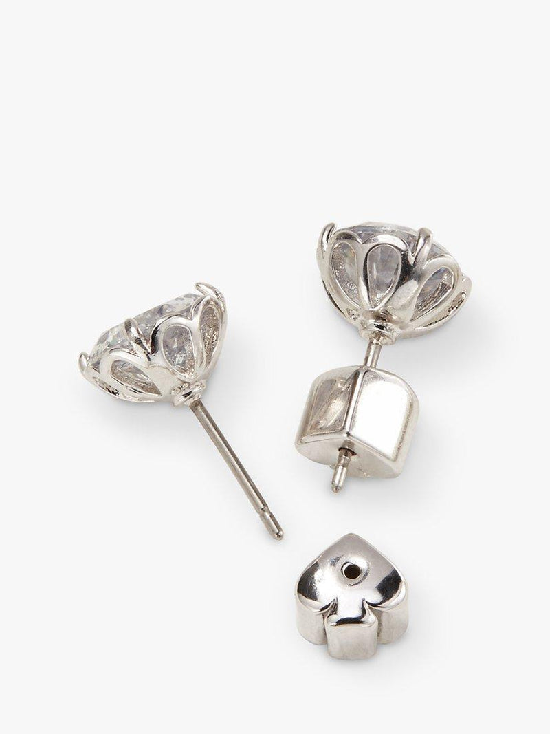 kate spade new york stud earrings cubic zirconia silver - British product