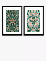 John Lewis John Lewis Chariklia Zarris 'Verdant Tapestry' Framed Print Set of 2, 63.5 x 43cm, Green- Buy online at McGrocer