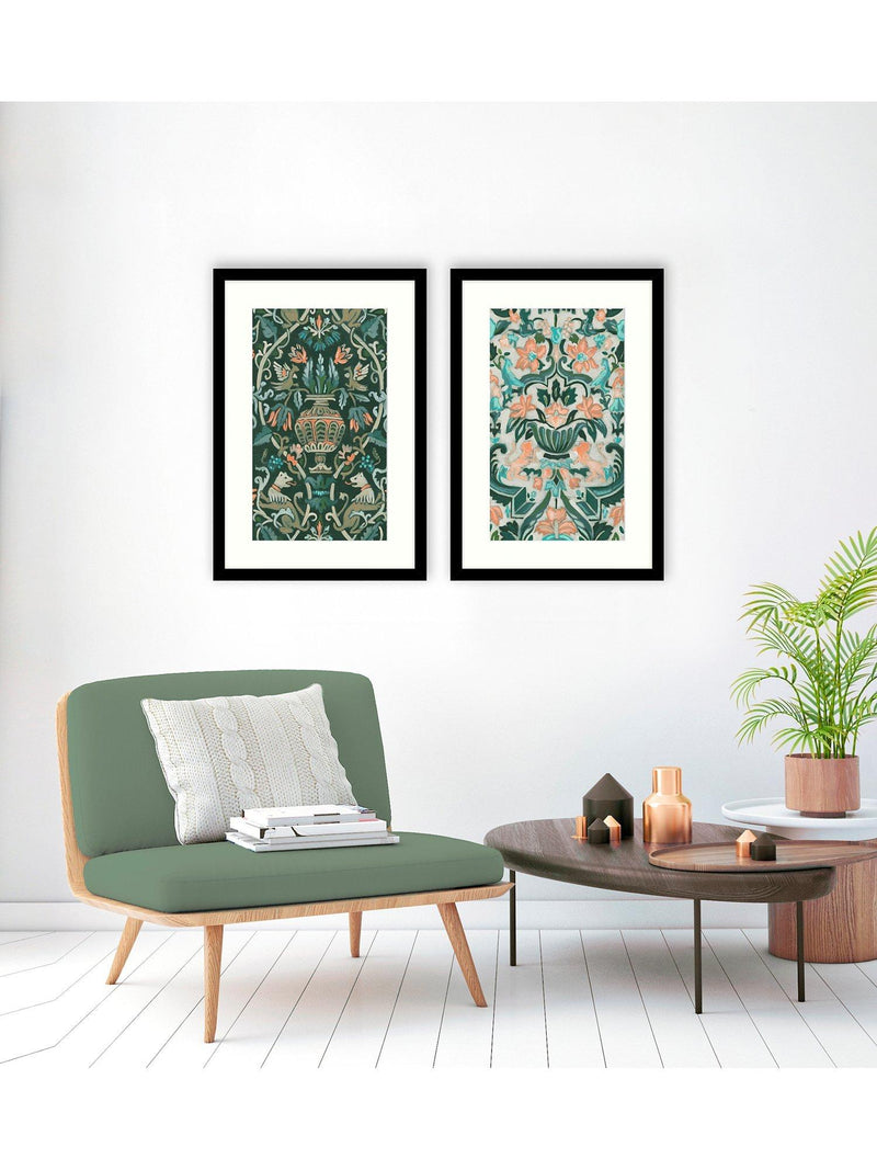 John Lewis framed print set Verdant Tapestry 63.5x43cm, UK version