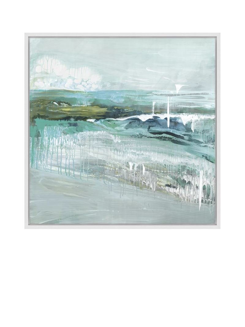 John Lewis Grace Rowan Beneath the Surface framed canvas print 106x106cm (British brand)