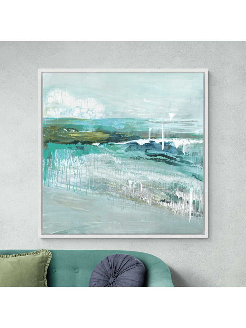 John Lewis Grace Rowan Beneath the Surface framed canvas print 106x106cm (British brand)