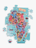 Very Puzzled Africa map jigsaw puzzle with 100 pieces (British brand)