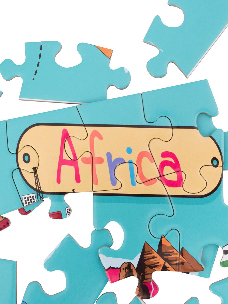 Very Puzzled Africa map jigsaw puzzle with 100 pieces (British brand)