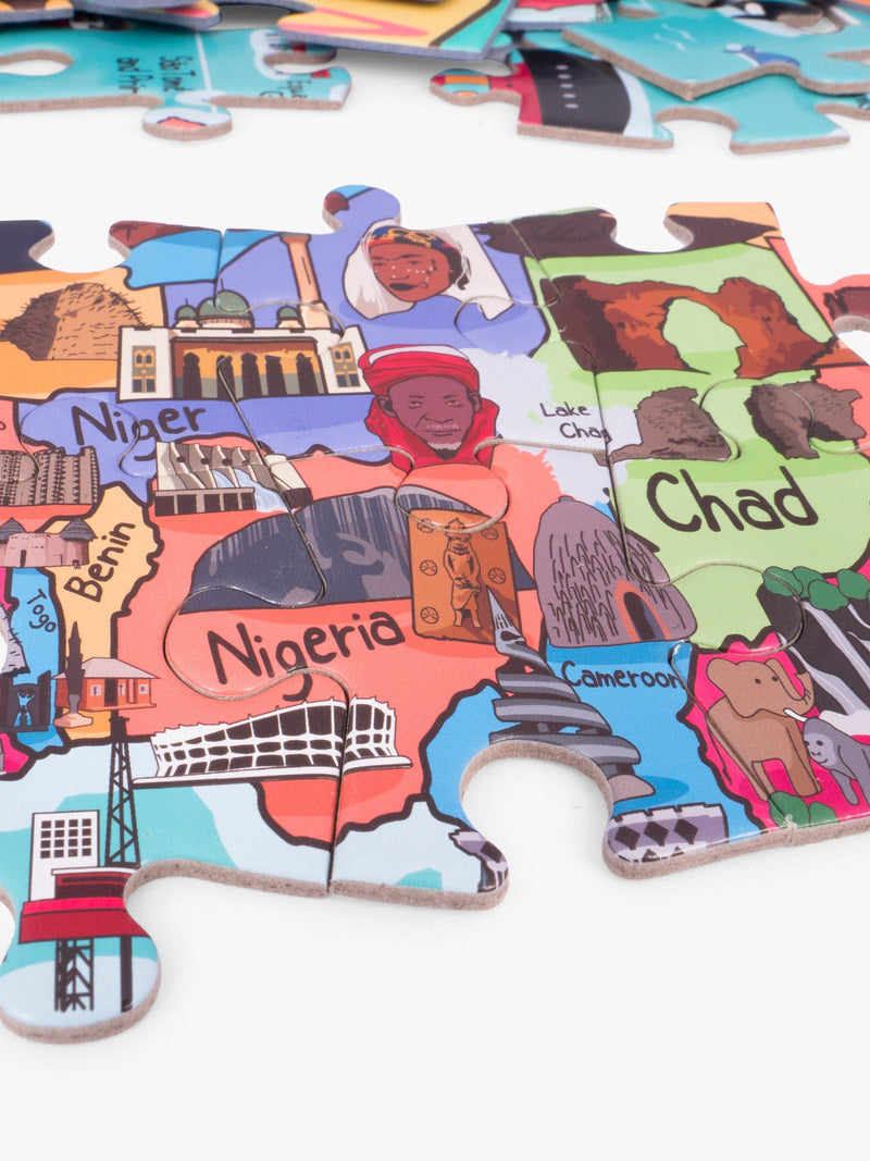 Very Puzzled Africa map jigsaw puzzle with 100 pieces (British brand)