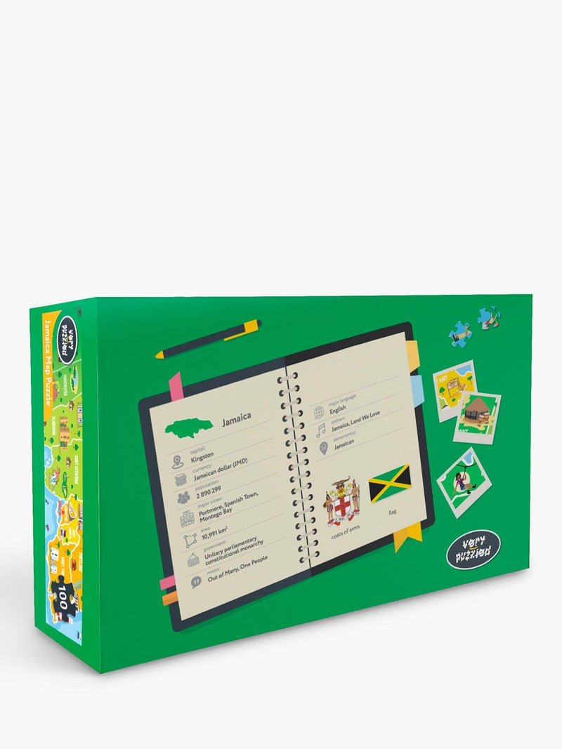 Very Puzzled Jamaica map jigsaw puzzle 100 pieces, imported from the UK