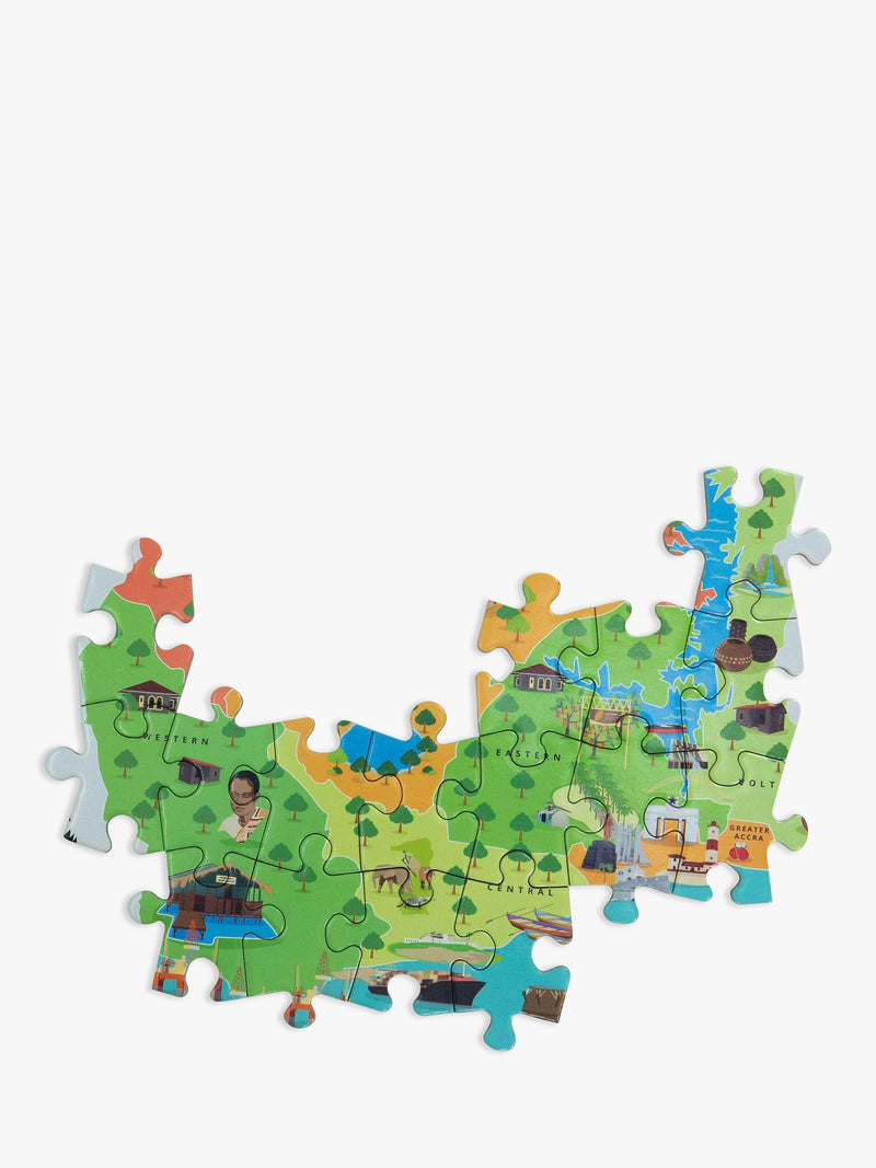Very Puzzled Ghana map puzzle 100 pieces, imported from the UK