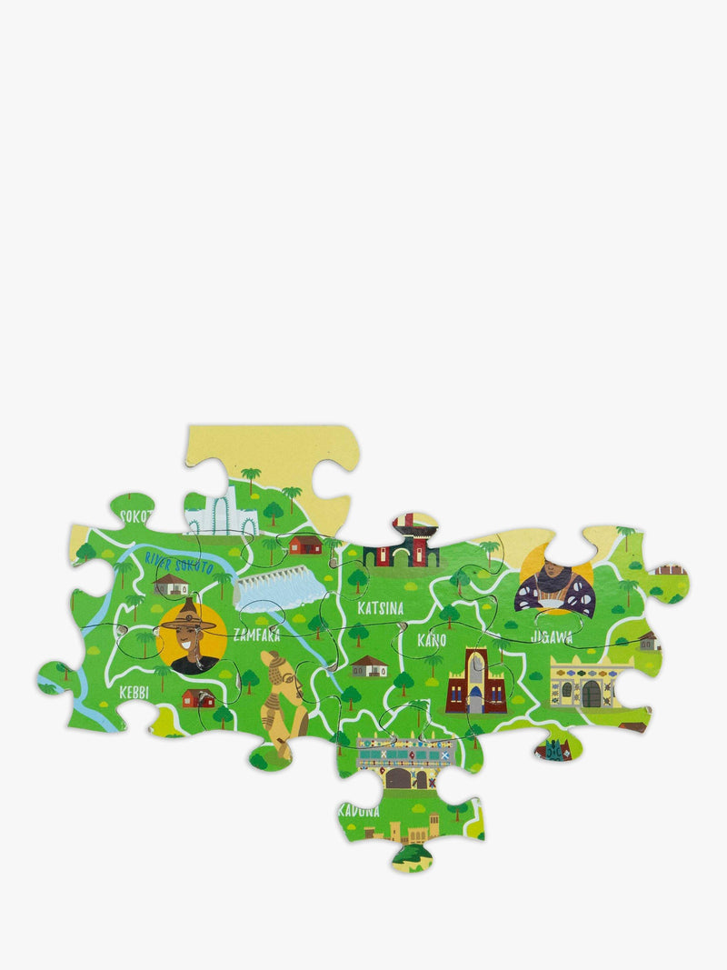 Very Puzzled Nigeria map jigsaw puzzle 100 pieces, imported from the UK