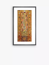 John Lewis John Lewis Gustav Klimt 'Knight Panel Stoclet Frieze' Framed Print, 70x40cm, Brown/Gold- Buy online at McGrocer