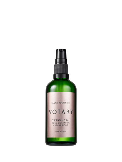 John Lewis Votary Cleansing Oil Rose Geranium & Apricot Facial Cleansing Oil 100ml- Buy online at McGrocer