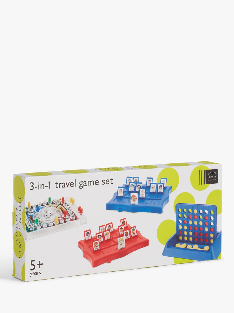 John Lewis 3-in-1 travel game set, UK version