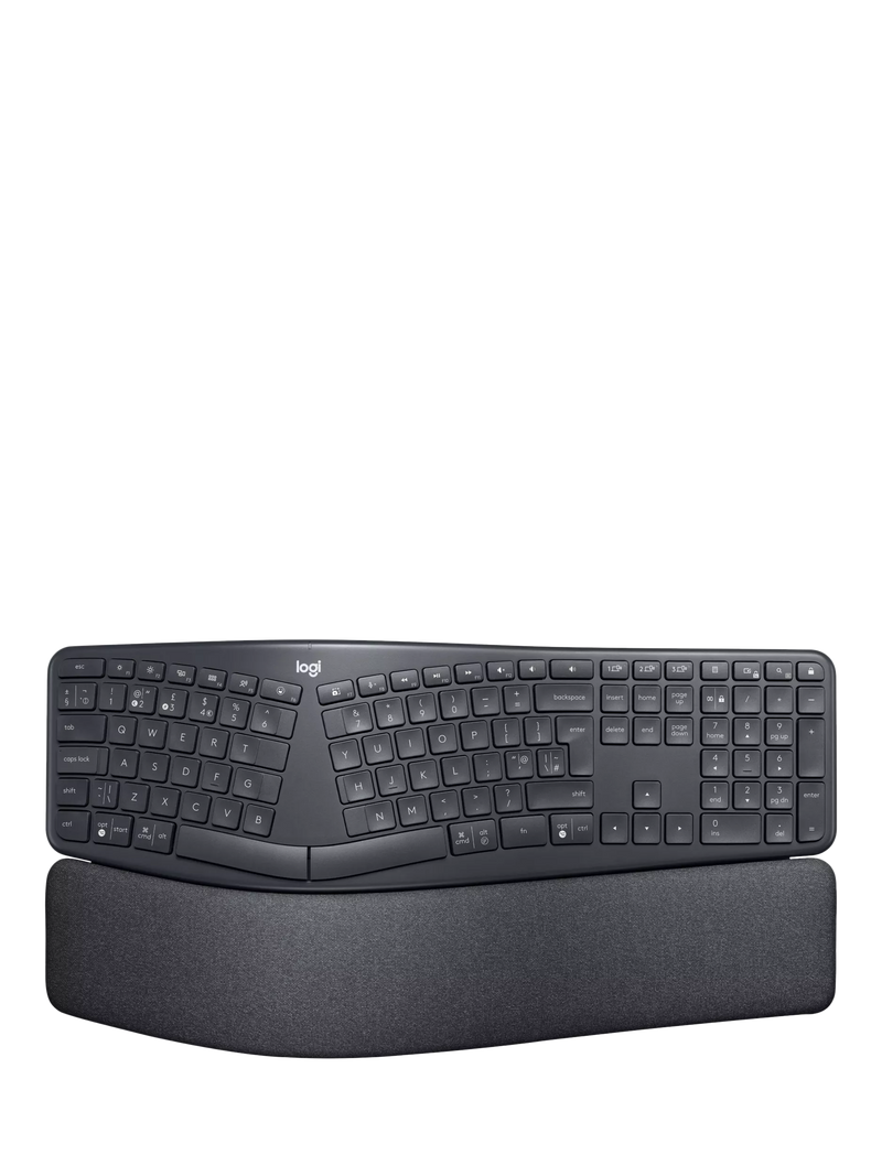 Logitech ERGO K860 ergonomic Bluetooth keyboard (British brand)
