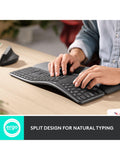 Logitech ERGO K860 ergonomic Bluetooth keyboard (British brand)