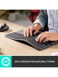 Logitech ERGO K860 ergonomic Bluetooth keyboard (British brand)