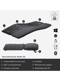 Logitech ERGO K860 ergonomic Bluetooth keyboard (British brand)