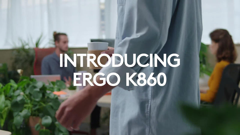 Logitech ERGO K860 ergonomic Bluetooth keyboard (British brand)