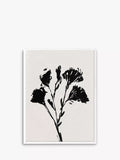 EAST END PRINTS Dan Hobday 'Mono Flower' Framed Print 25x30cm