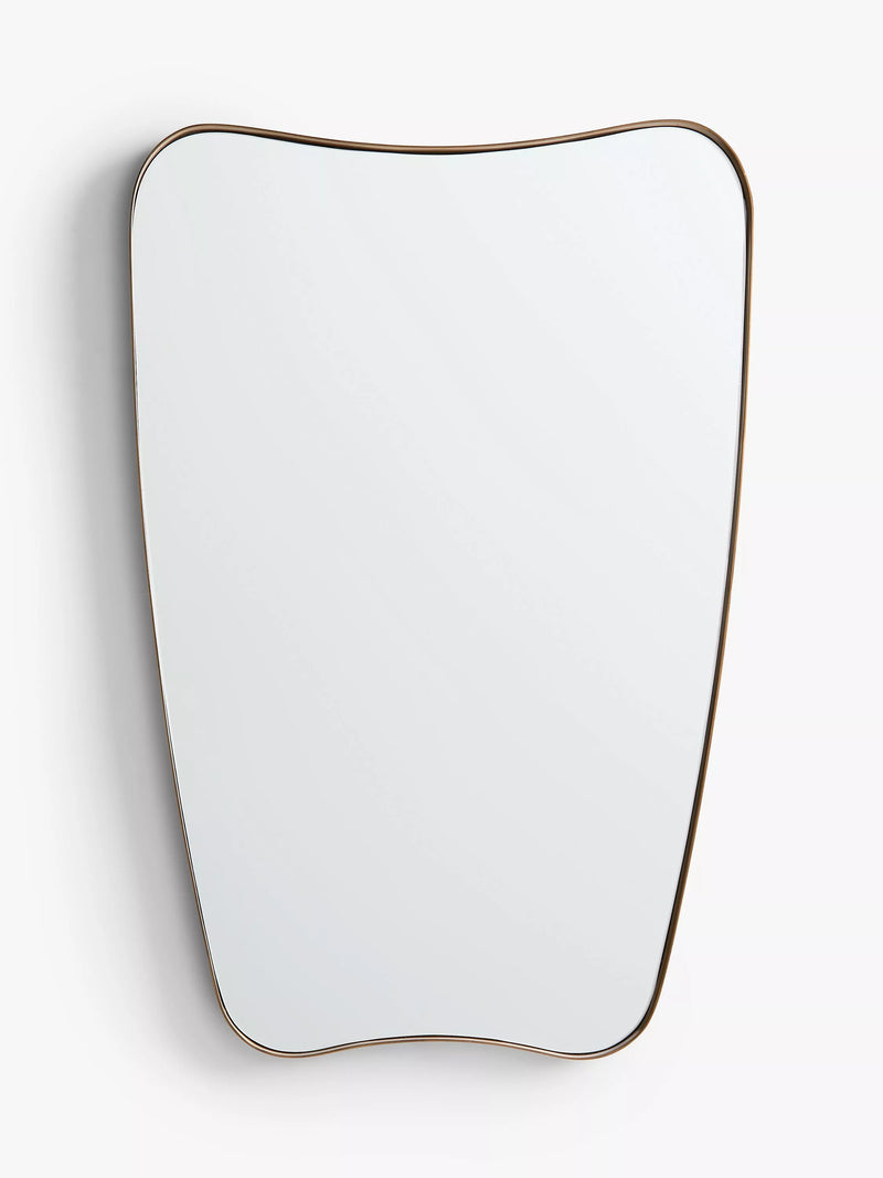John Lewis antique brass mirror 96x65cm, imported from the UK