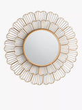 John Lewis Fleur gold wall mirror 81cm - British product