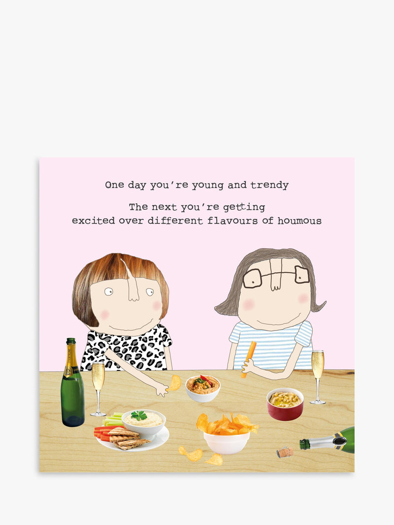 Blank Inside Greeting Card with Grey Envelope, FSC Certified