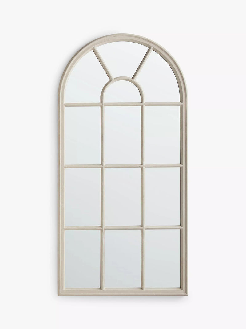 John Lewis arched wood mirror taupe 140x70cm - British product