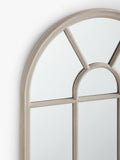 John Lewis arched wood mirror taupe 140x70cm - British product