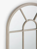 John Lewis arched wood mirror taupe 140x70cm - British product