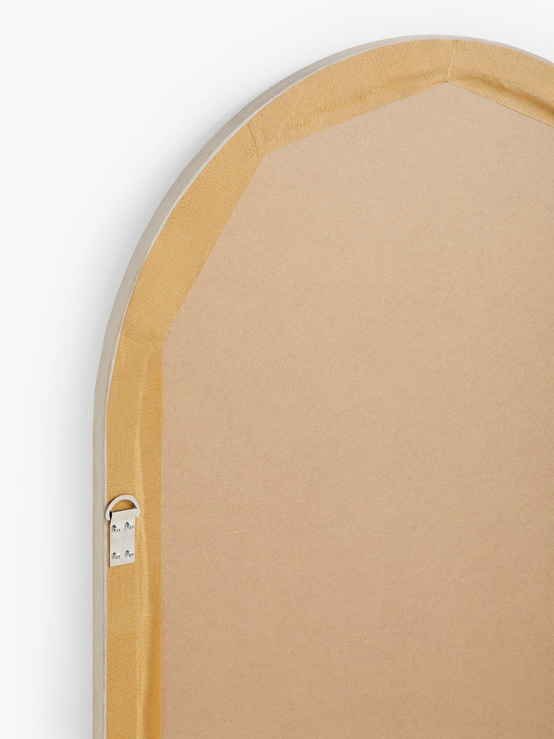 John Lewis arched wood mirror taupe 140x70cm - British product