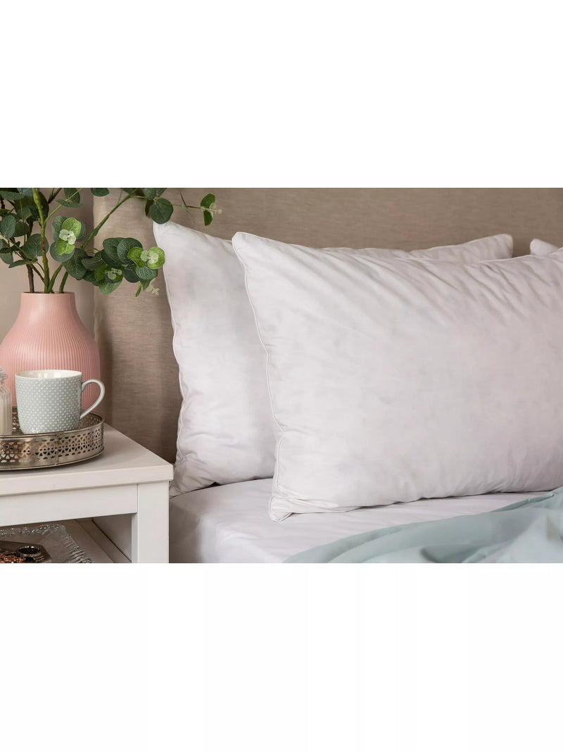 Snuggledown natural duck feather and down standard pillow soft/medium (British brand)