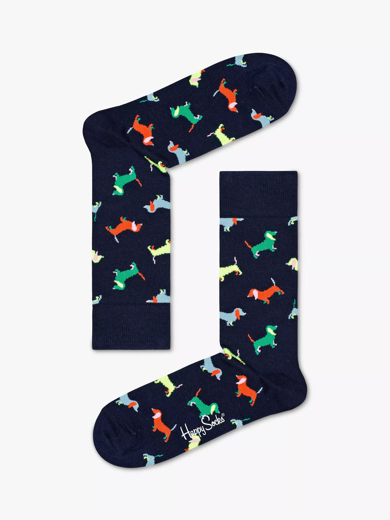 Happy Socks dachshund puppy socks one size - British product