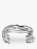 Nina B multi-strand cuff bangle silver, imported from the UK