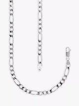 John Lewis Nina B Unisex Sterling Silver Figaro Chain Necklace 50cm- Buy online at McGrocer