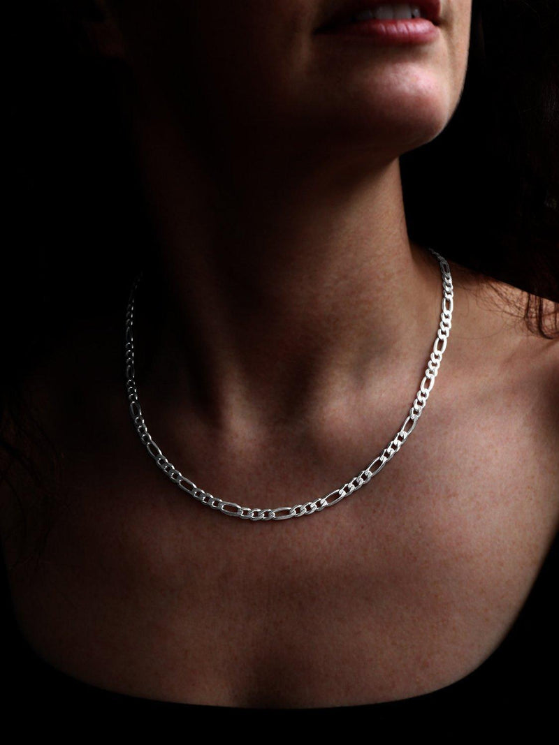 Nina B Figaro chain sterling silver 50cm unisex (British brand)