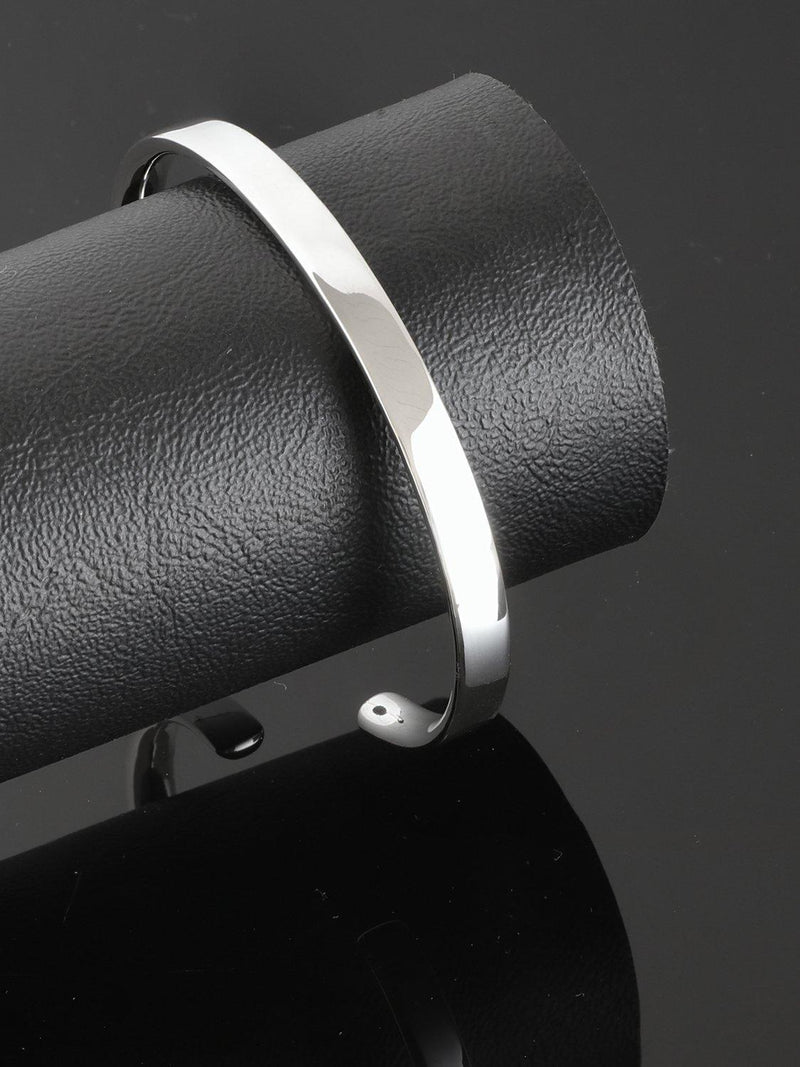Nina B slim solid band bangle sterling silver, UK version