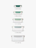 Joseph Joseph airtight storage containers set of 5 in sage, UK version
