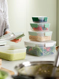 Joseph Joseph airtight storage containers set of 5 in sage, UK version