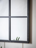John Lewis arched wall mirror black 120x80cm, imported from the UK