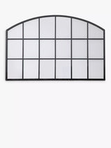 John Lewis John Lewis Metal Frame Overmantel Wall Mirror, Black, 120 x 80cm- Buy online at McGrocer