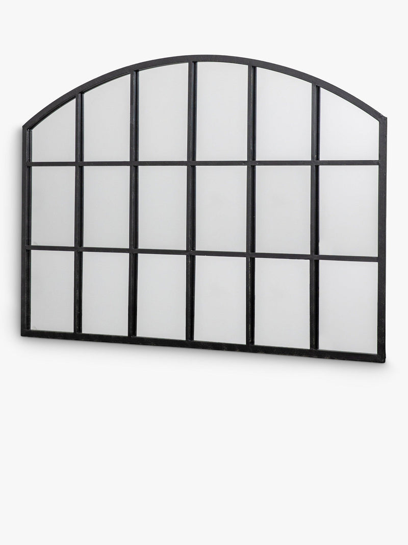 John Lewis arched wall mirror black 120x80cm, imported from the UK