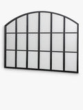 John Lewis arched wall mirror black 120x80cm, imported from the UK