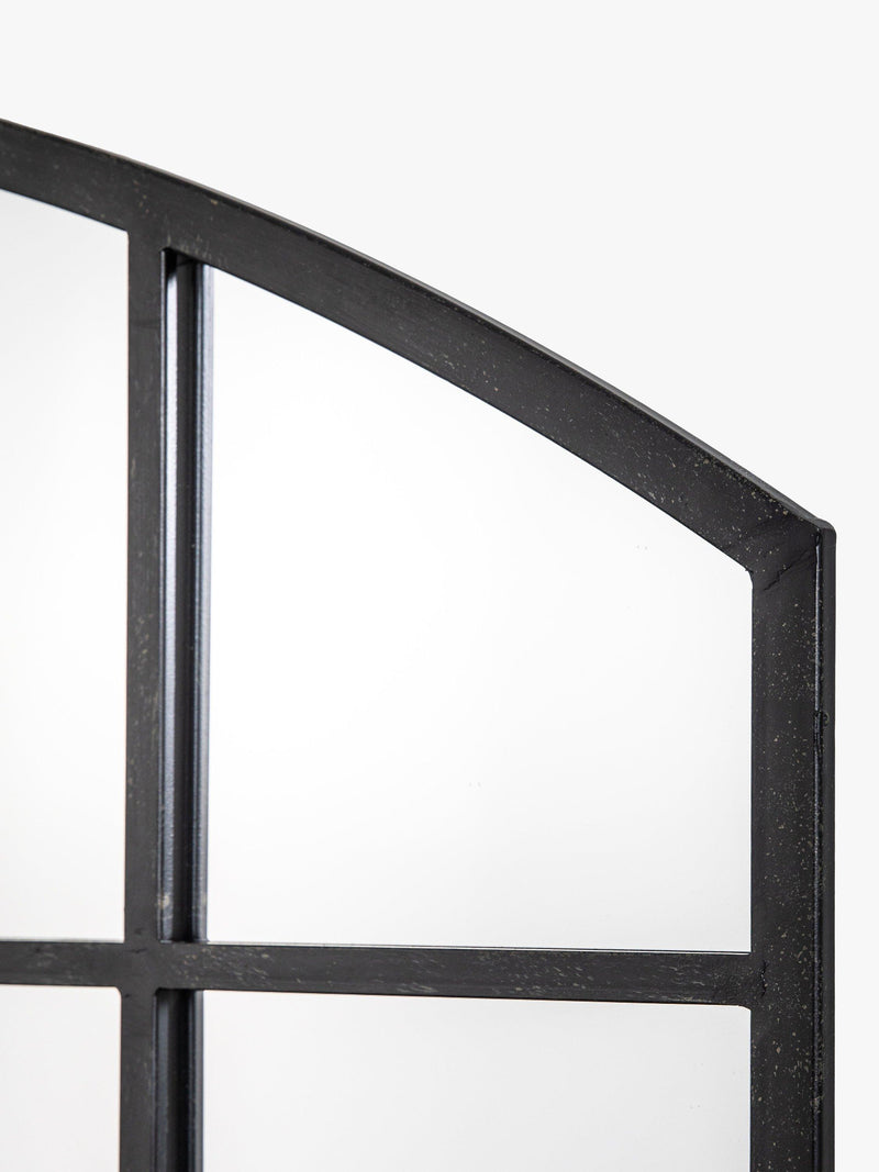 John Lewis arched wall mirror black 120x80cm, imported from the UK