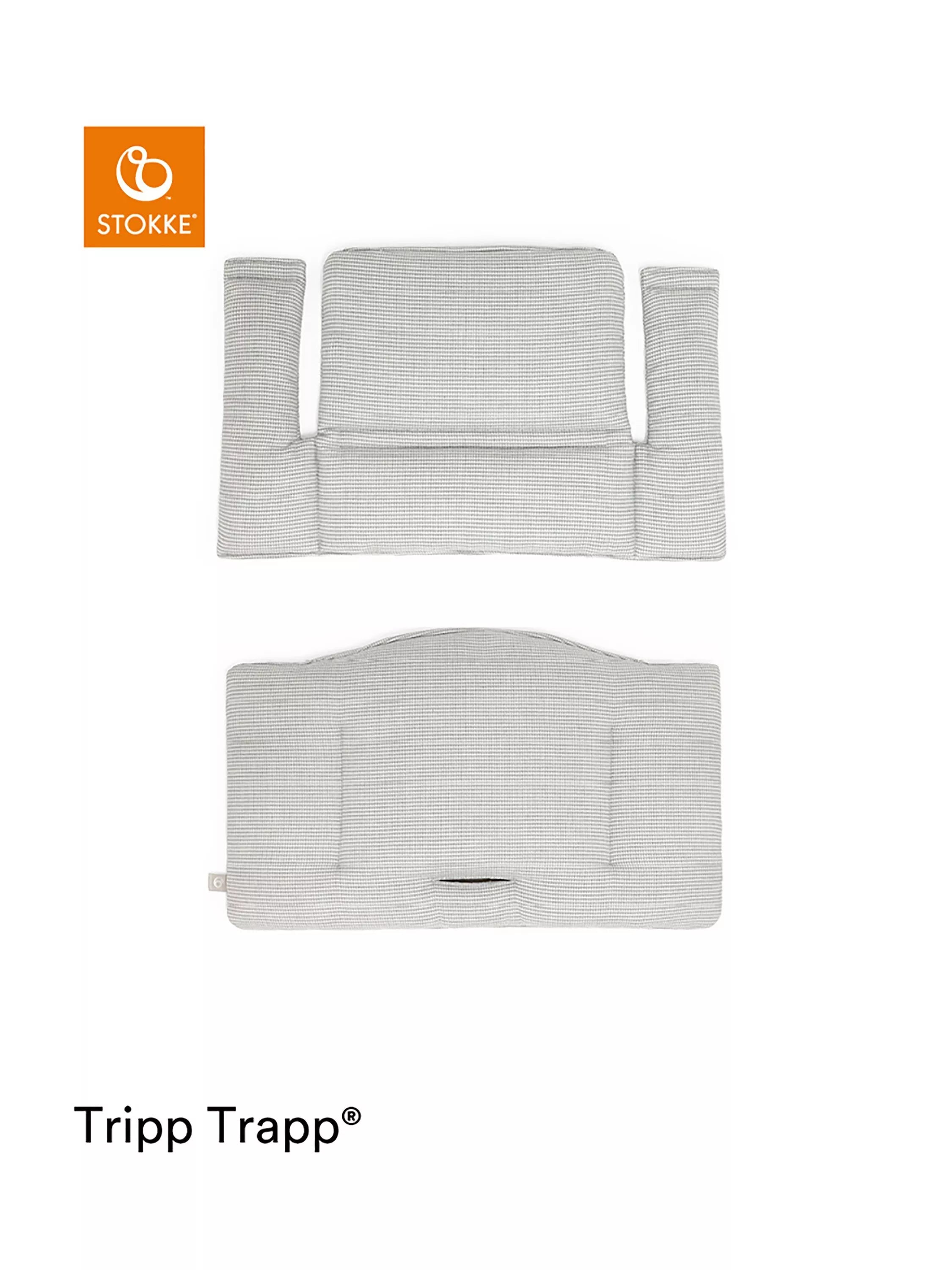 Stokke Tripp Trapp Classic Highchair Cushion, Nordic Grey - McGrocer