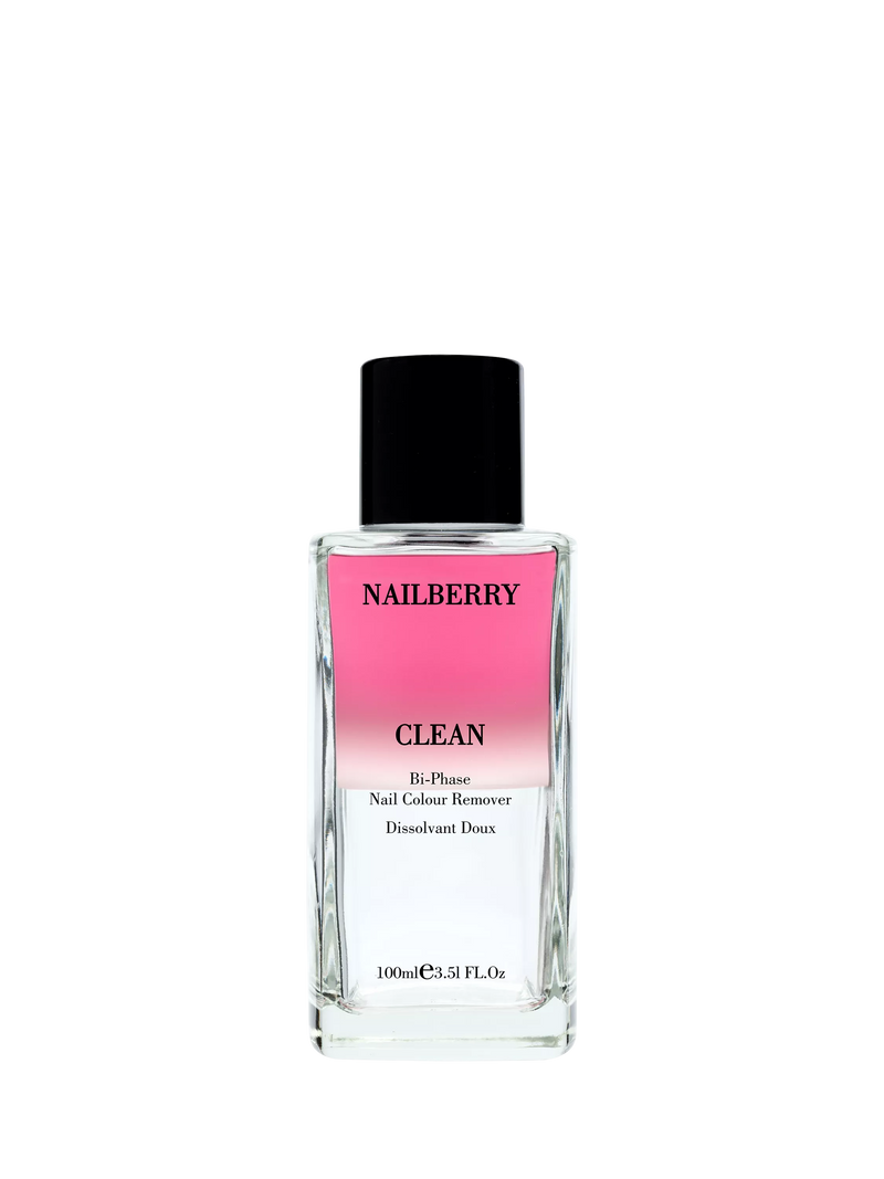 Nailberry Clean Bi-Phase Nail Colour Remover 100ml, imported from the UK