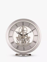 John Lewis Acctim Millenden Skeleton Mantel Carriage Clock Silver 13cm- Buy online at McGrocer