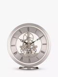 Acctim Skeleton Mantel Carriage Clock Silver 13cm - British product