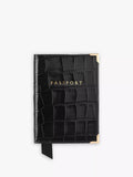 Aspinal of London croc leather passport cover - British product